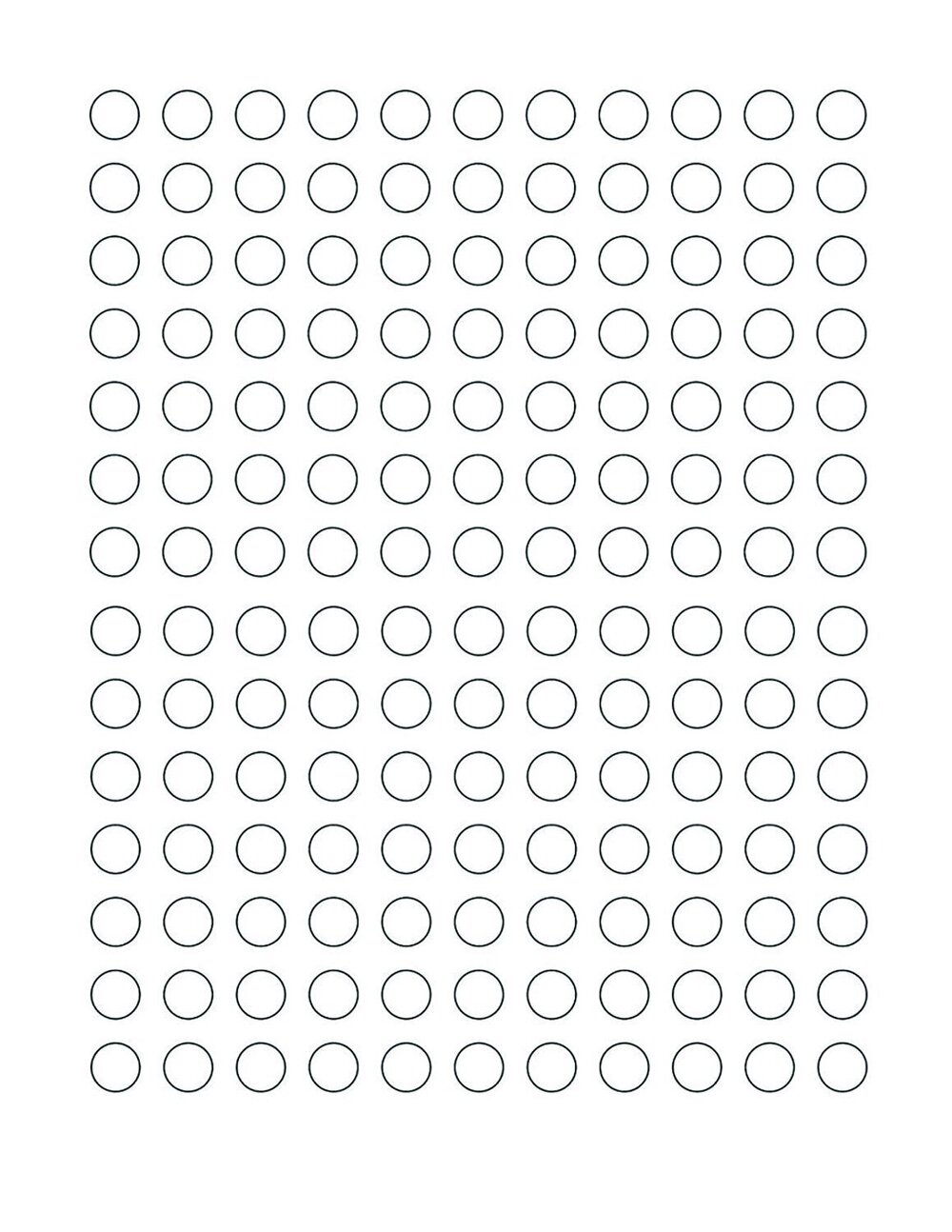 5215 White Round Labels 1/2 inch + Bonus Colored Code Labels Value Pack